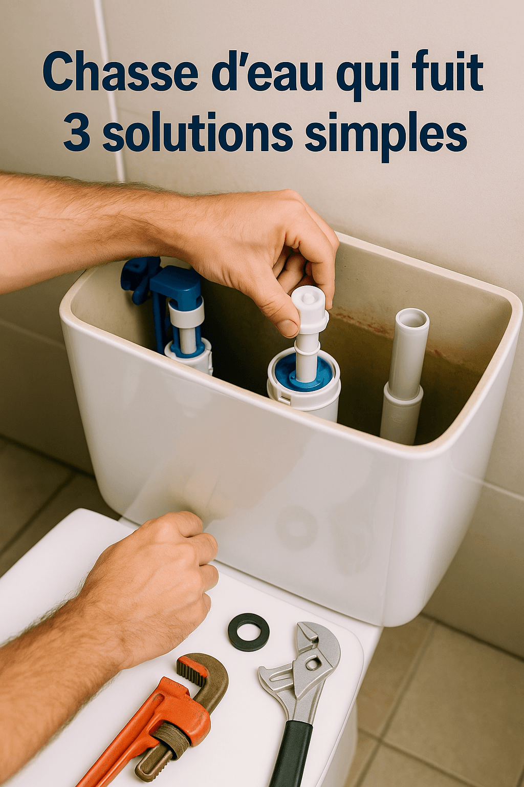 Chasse d’eau qui fuit : 3 solutions simples